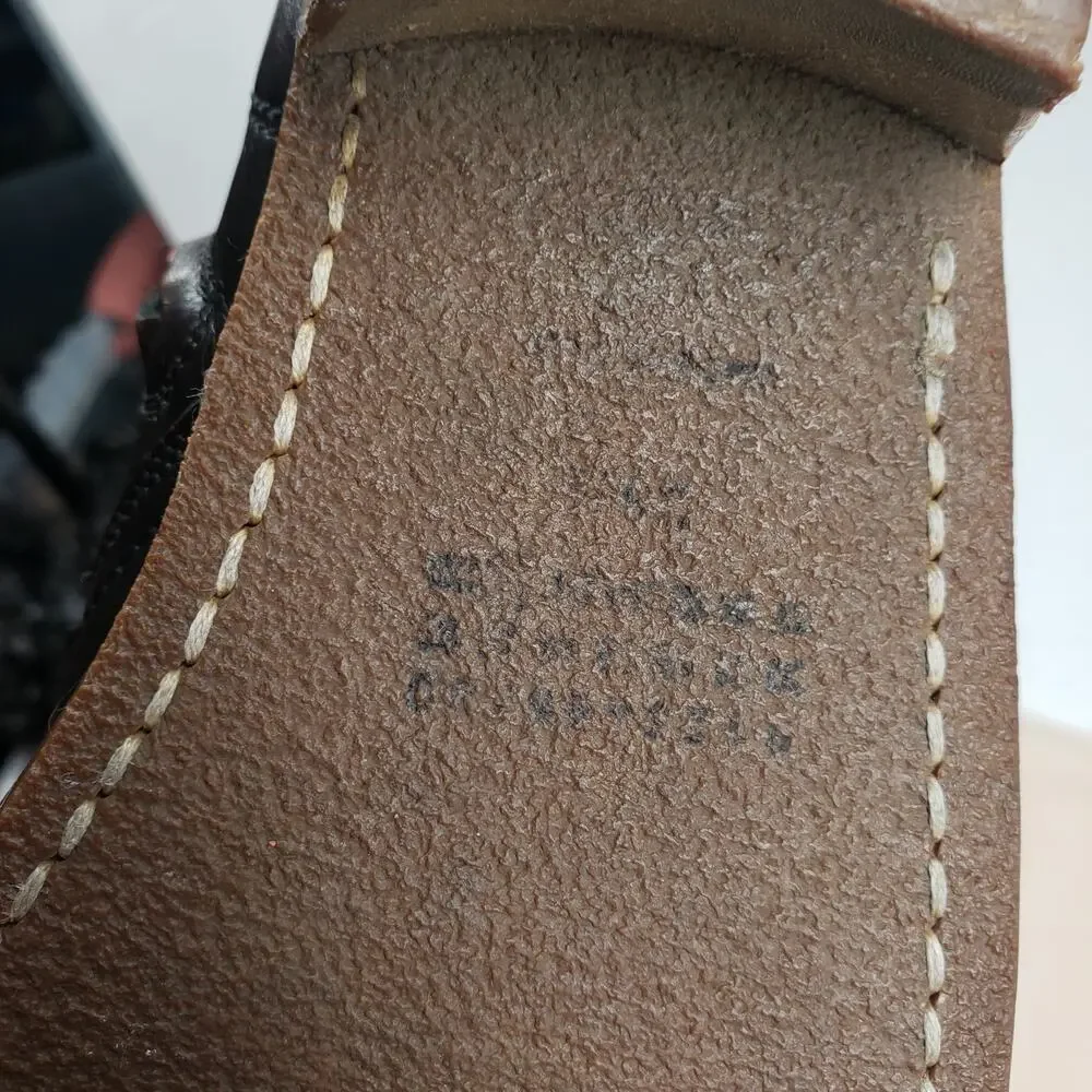 Maison Margiela Replica Campus Ankle Boots Womens 38.5 8 Brown Oil Spill Leather - Picture 4 of 16